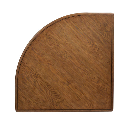 Tanner - Pie Shaped Lift Top Cocktail Table With Casters - Tawny Brown