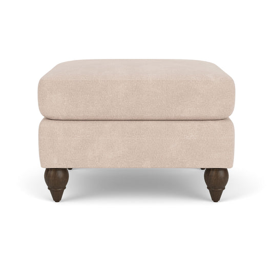 Moxy - Fabric Ottoman, Round Turned Legs