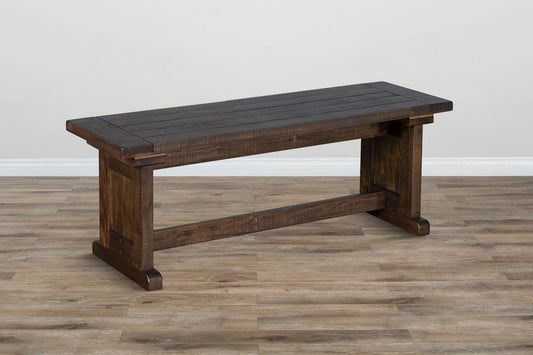 Homestead - Wood Side Bench - Tobacco Leaf
