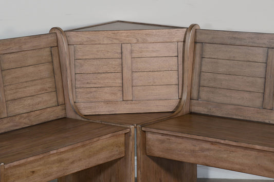 Doe Valley - Wood Breakfast Nook Dining Set - Buckskin