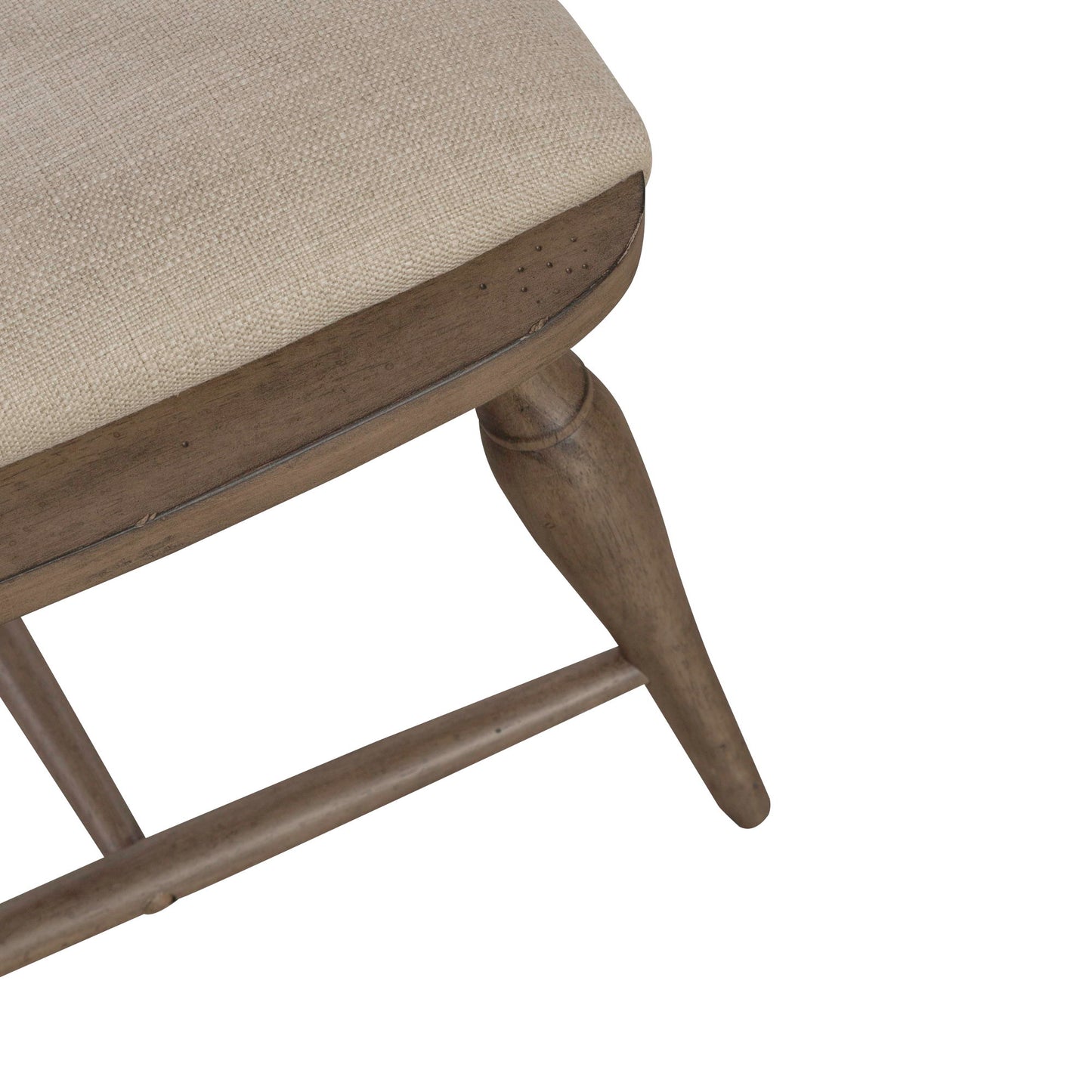 Americana Farmhouse - Upholstered Seat Windsor Chair - Dusty Taupe