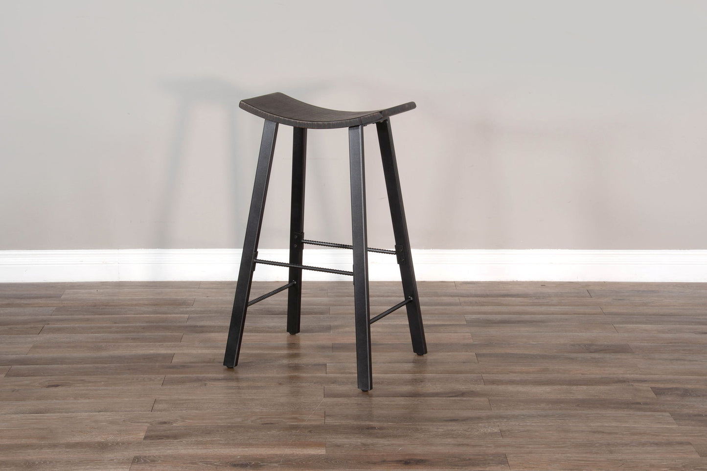 Homestead - Saddle Seat Metal Barstool (Set of 2) - Tobacco Leaf