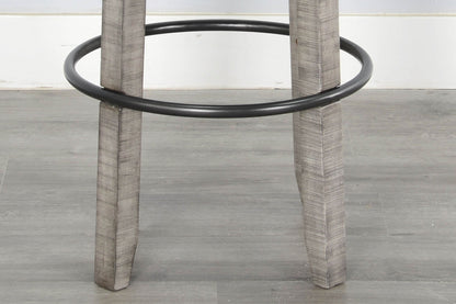 Alpine - Bar Swivel Stool, Cushion Seat (Set of 2) - Gray