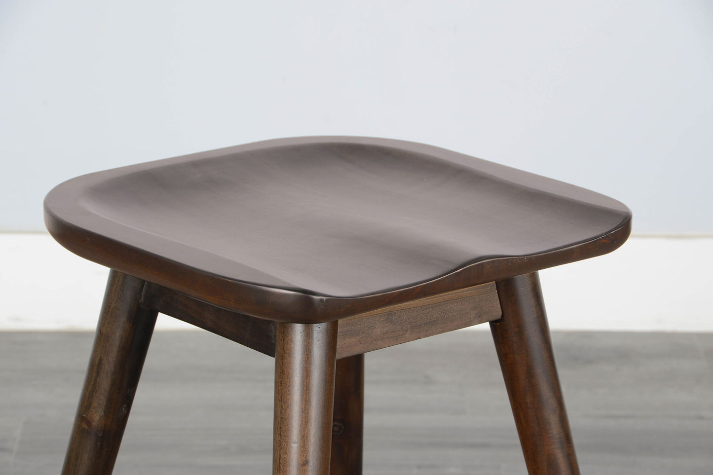 Americana - 24"H Stool With Saddle Seat - Dark Brown