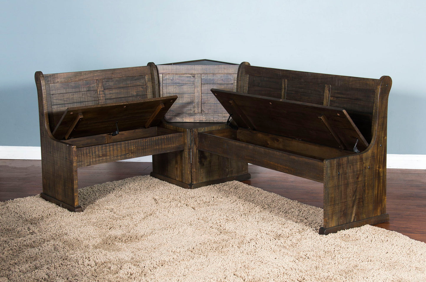 Homestead - Wood Breakfast Nook Dining Set - Tobacco Leaf