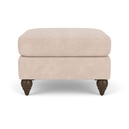 Moxy - Fabric Ottoman, Round Turned Legs