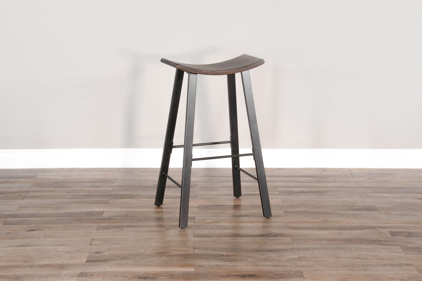 Homestead - Saddle Seat Metal Barstool (Set of 2) - Tobacco Leaf