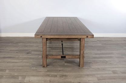 Doe Valley - Wood Dining Table With Extensions With Turnbuckle - Buckskin