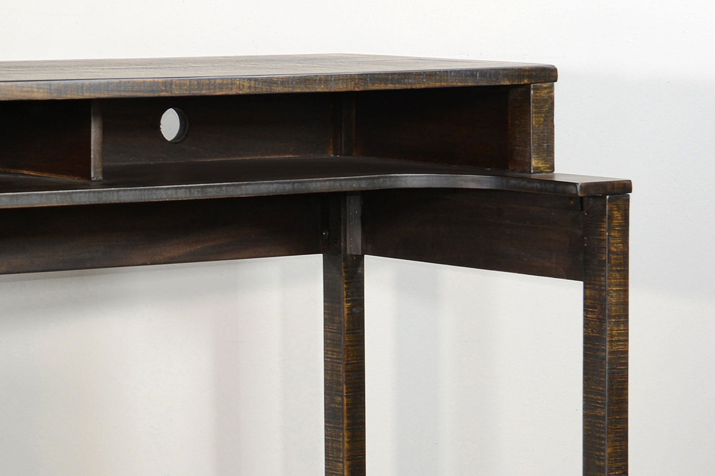 Homestead - Console Table With USB Power Pack - Tobacco Leaf