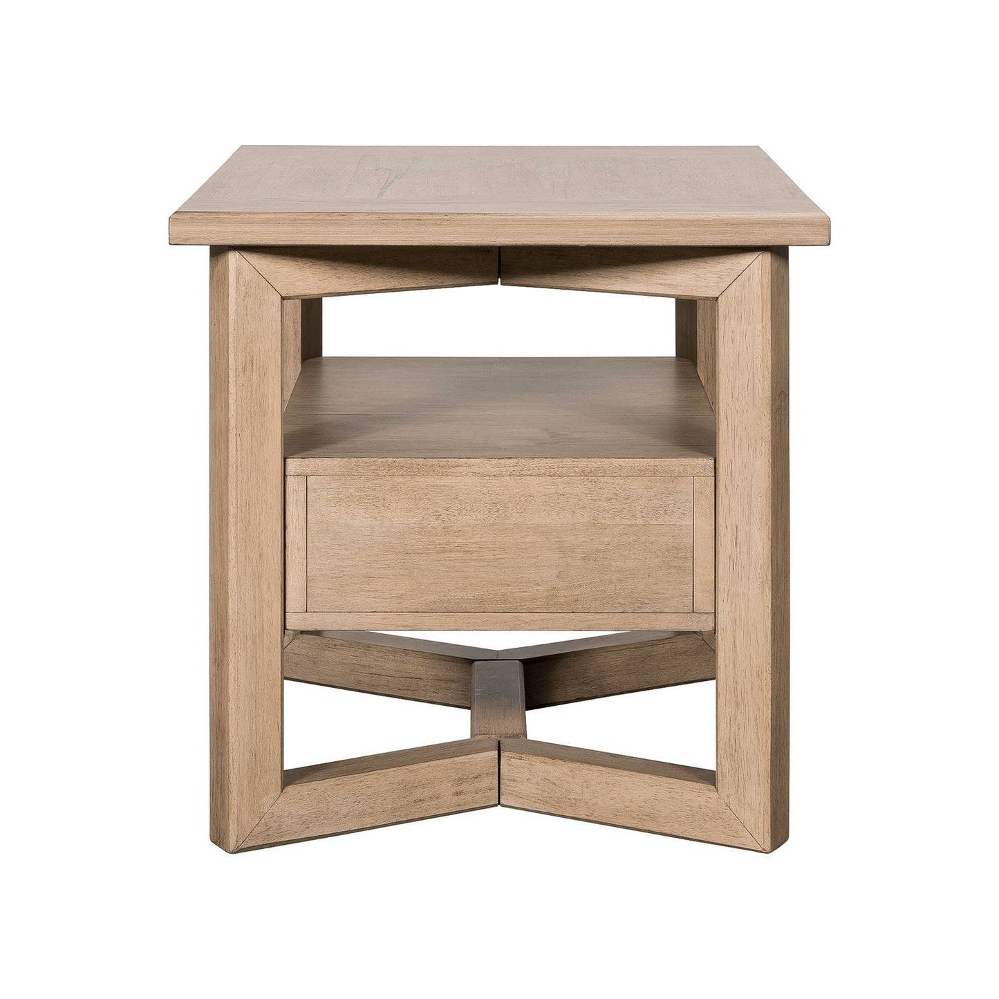Proximity Place - Rectangular End Table - Barley Buff