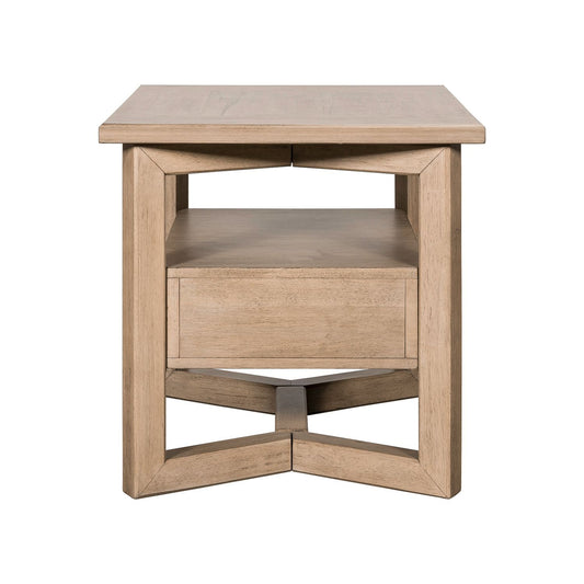 Proximity Place - Rectangular End Table - Barley Buff