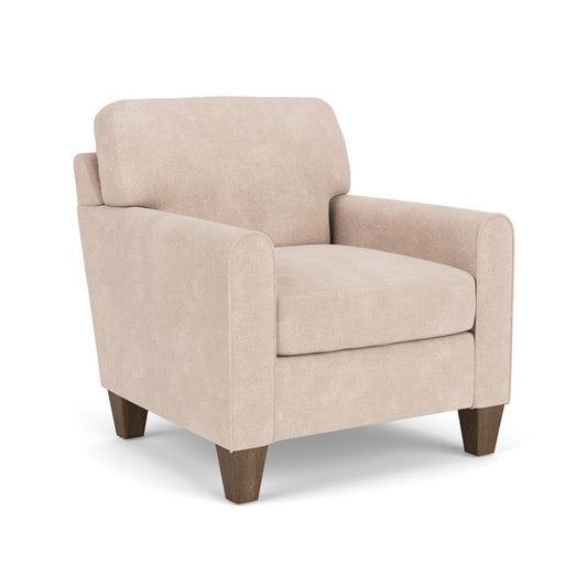 Moxy - Fabric Chair, Rounded Mailbox Arms