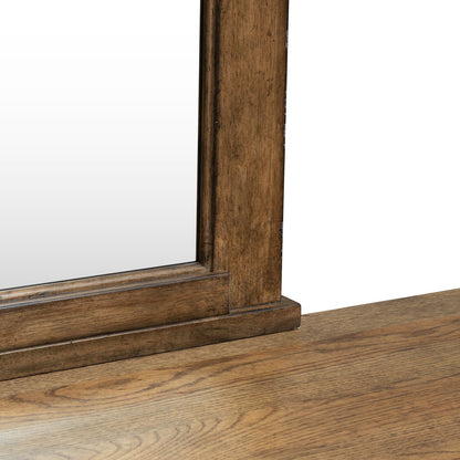 Carolina Park - Dresser & Mirror - Amber Brown