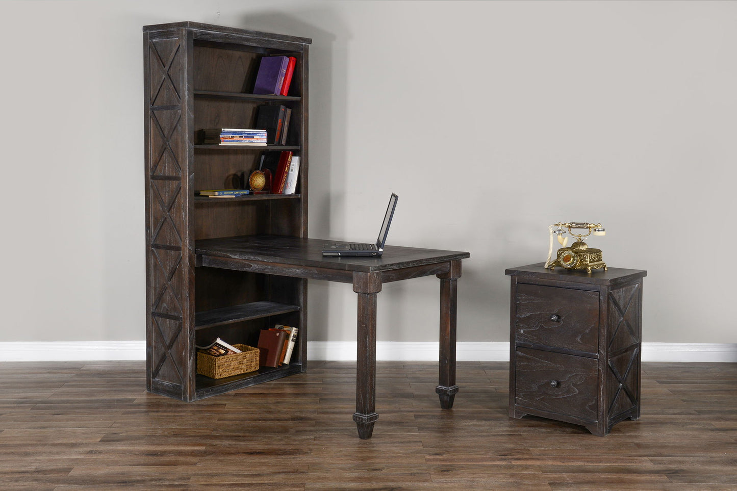 Sofia - Bookcase / Open - Dark Brown