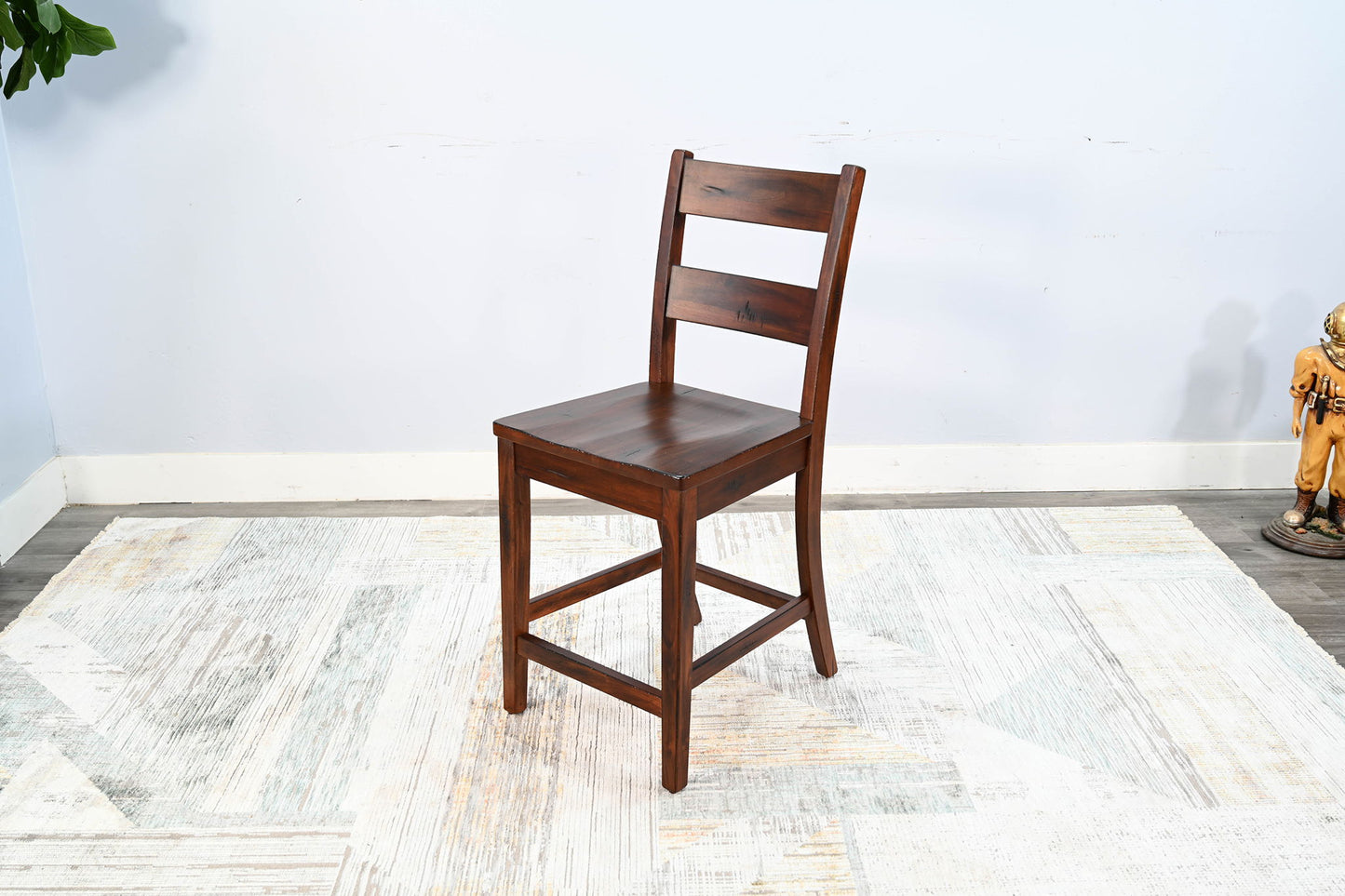 Tuscany - 40" Ladderback Chair With Wood Seat (Set of 2) - Vintage Mocha