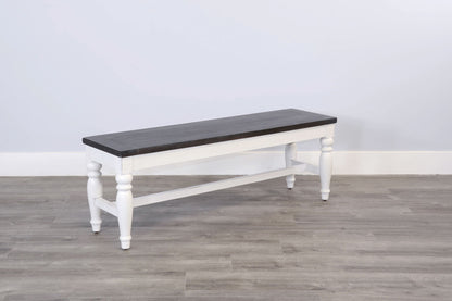 Carriage House - Bench - Cottage White / Europen Dark