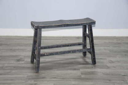 Marina - Bench With Wood Seat