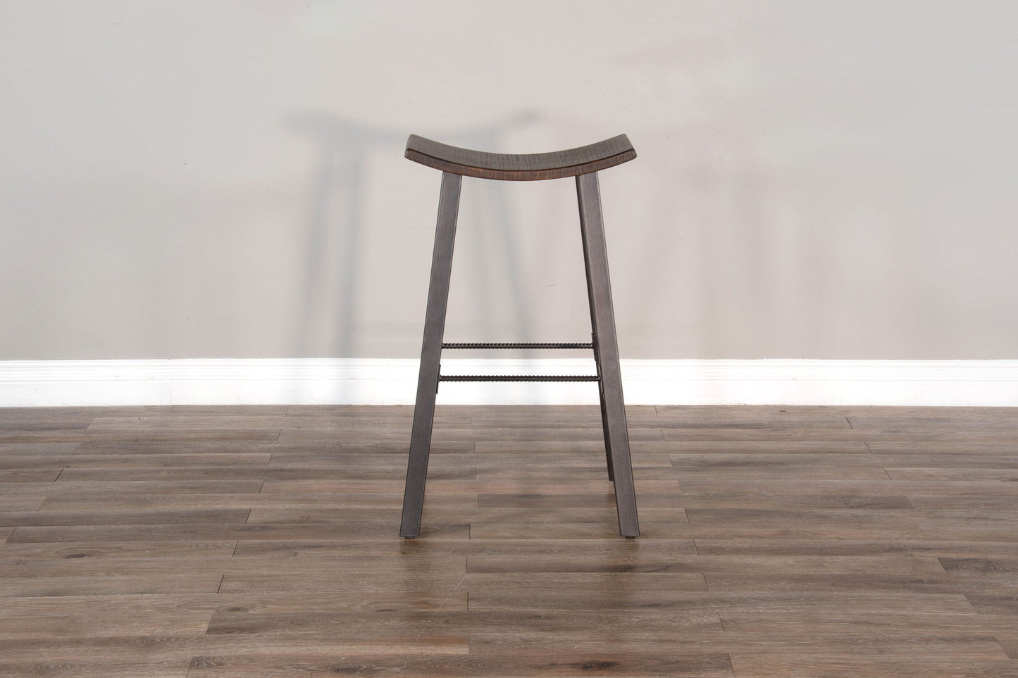 Homestead - Saddle Seat Metal Barstool (Set of 2) - Tobacco Leaf