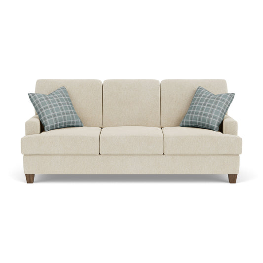 Moxy - Fabric Sofa, T-Shaped Seat Cushion, Straight Track Arms