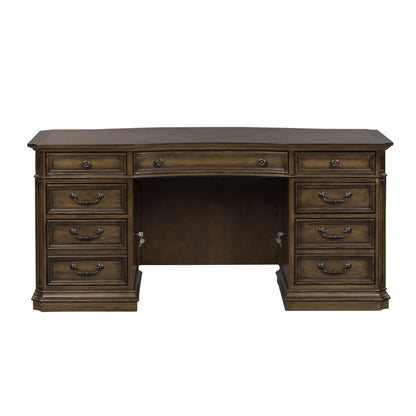 Amelia - 5 Piece Home Office Jr Executive Set - Antique Toffee