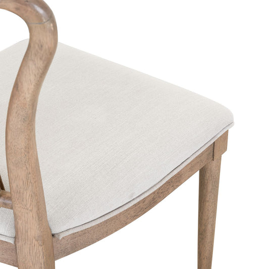 Sheridan Pointe - Shaped Corded Back Side Chair - Vintage Natural