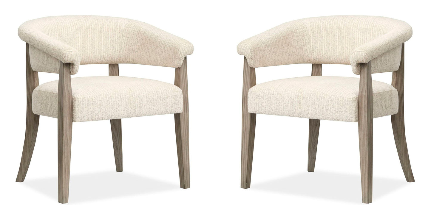 Braelyn - Upholstered Host Chair (Set of 2) - Dorian Gray