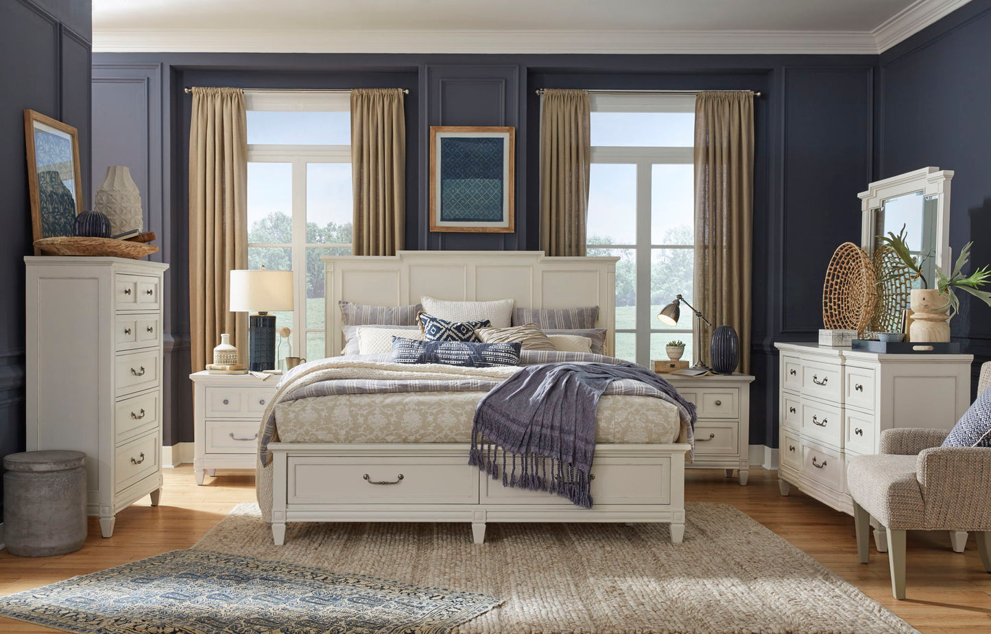 Willowbrook - Drawer Chest - Egg Shell White With Slight Rub Through