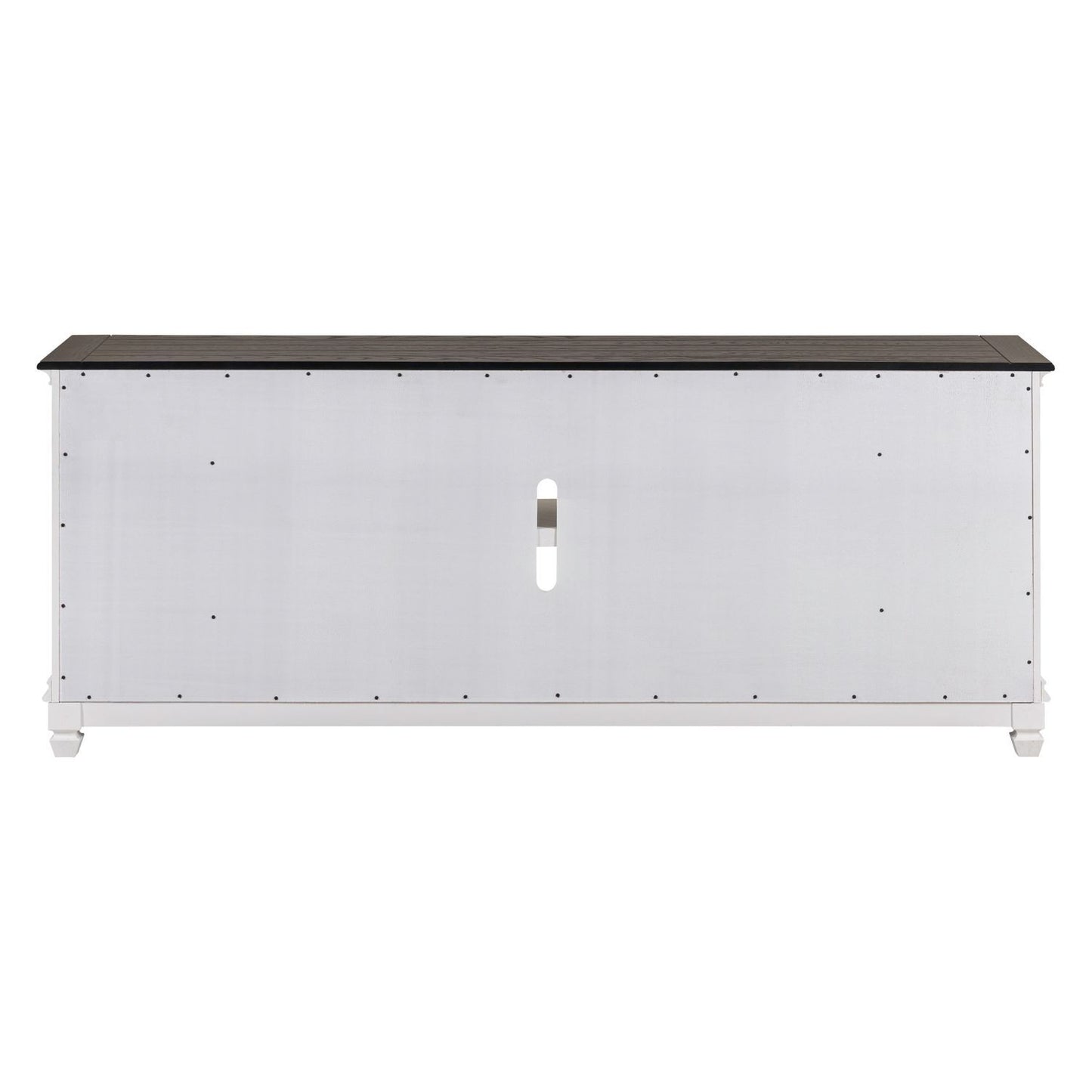 Fireplace TV Consoles - 417 80" Console With Fire FTS - White