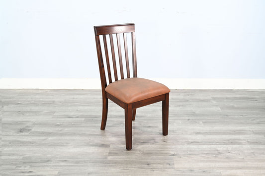Santa Fe - Cushioned Slatback Dining Chair (Set of 2) - Dark Chocolate