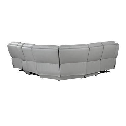 Alexandria - Leather Power Sectional