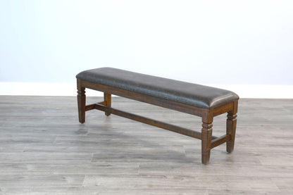 Homestead - Bench, Cushion Seat - Tobacco Leaf