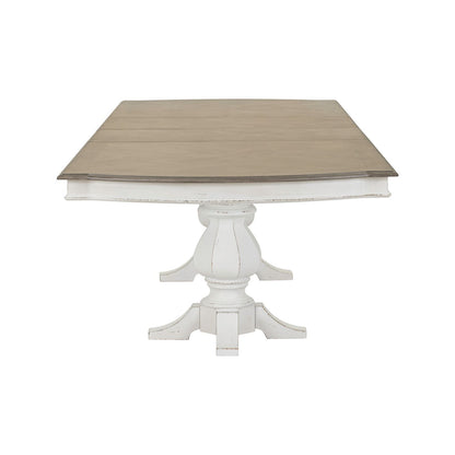 Magnolia Manor - Double Pedestal Table - Antique White
