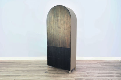 Arched Display Cabinet With Doors