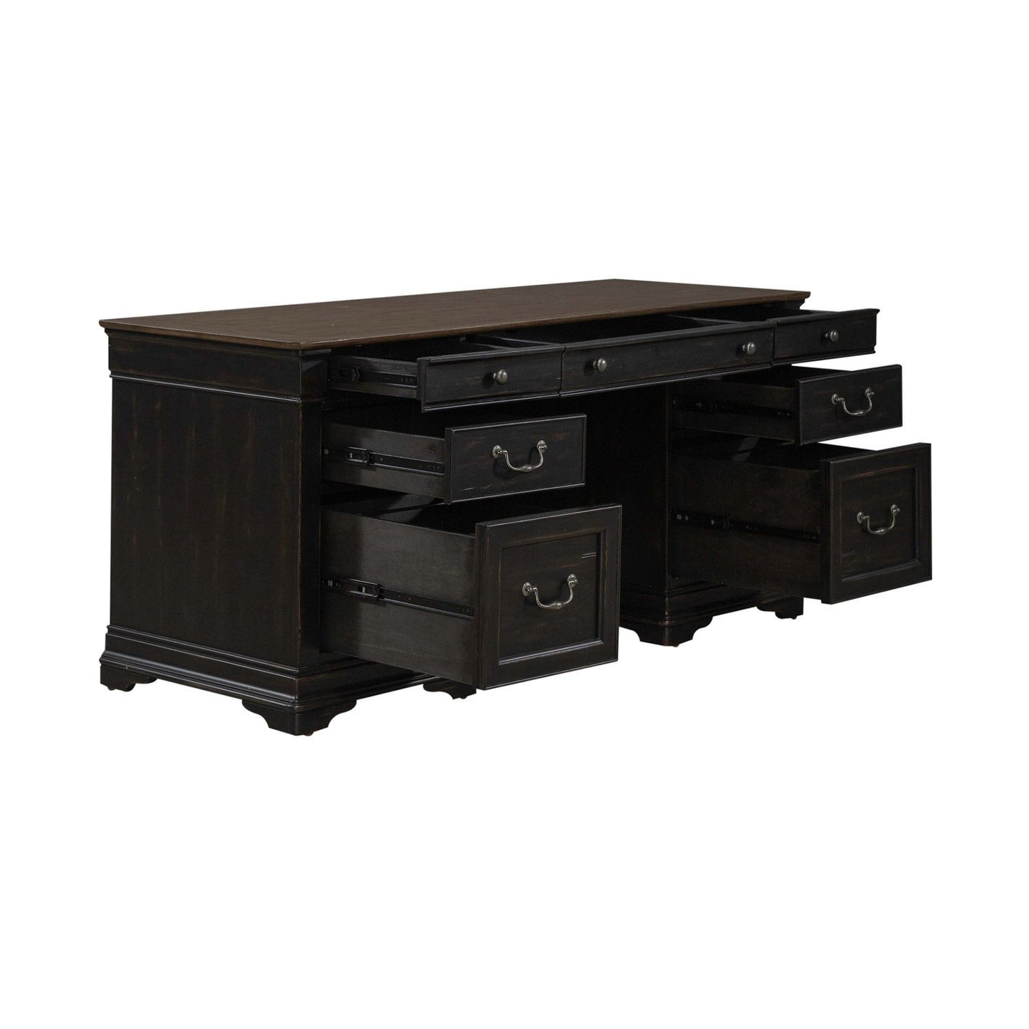 Meritage - Jr Executive Credenza - Aged Charcoal