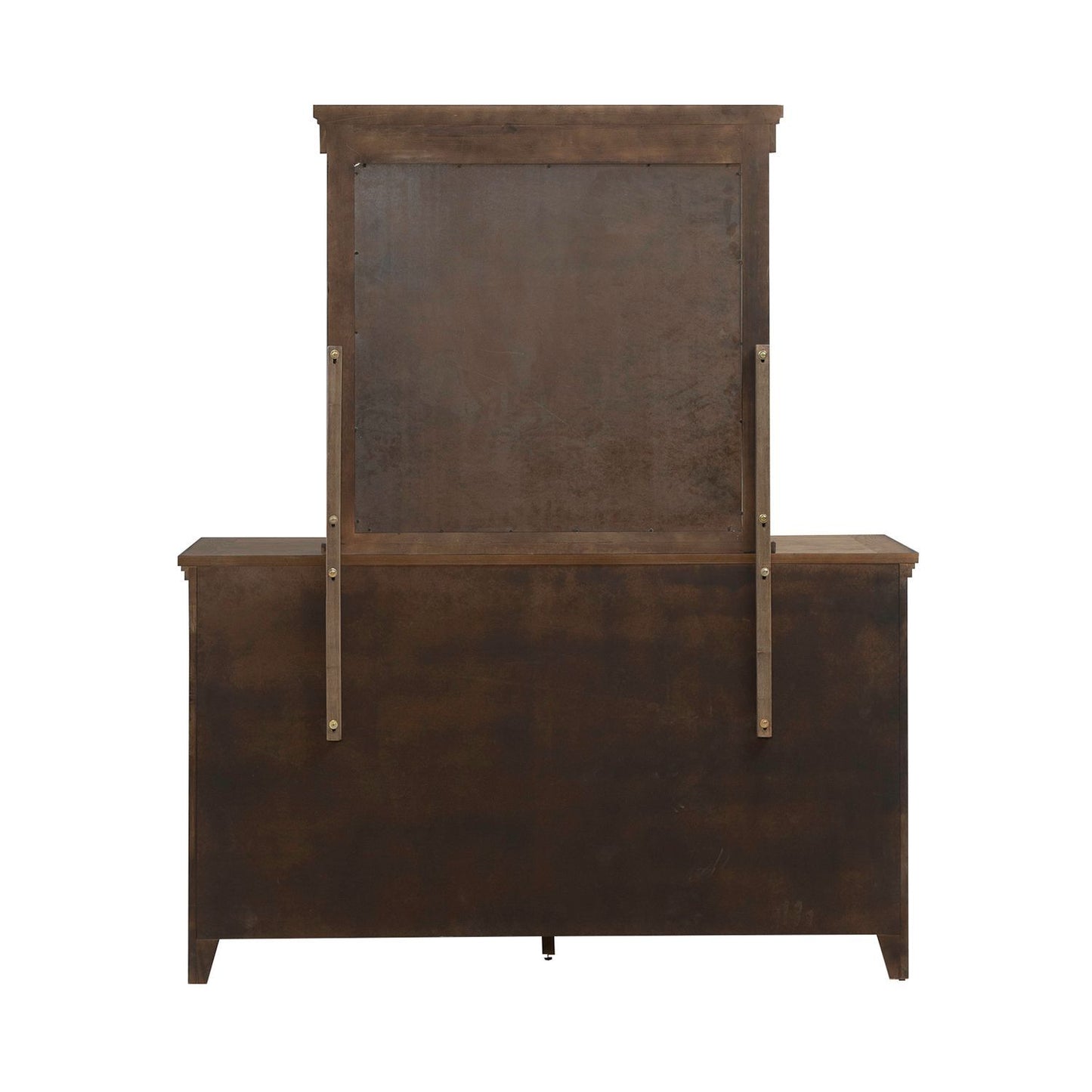 Carolina Park - Dresser & Mirror - Amber Brown