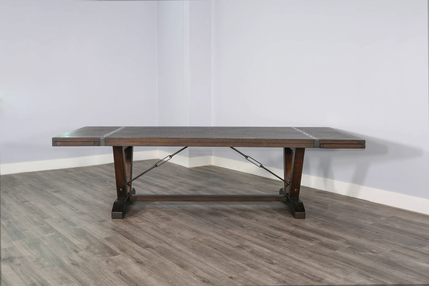 Homestead - Yellowstone Dining Table With Extensions With Folding Leaves - Tobacco Leaf