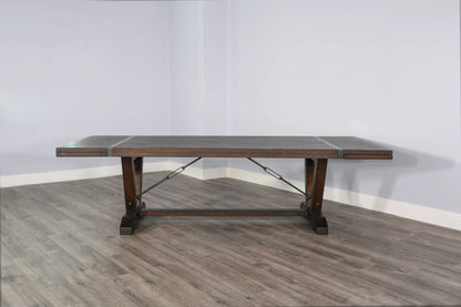 Homestead - Yellowstone Dining Table With Extensions With Folding Leaves - Tobacco Leaf