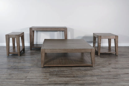 Doe Valley - Mahogany Wood Coffee Table - Taupe Brown