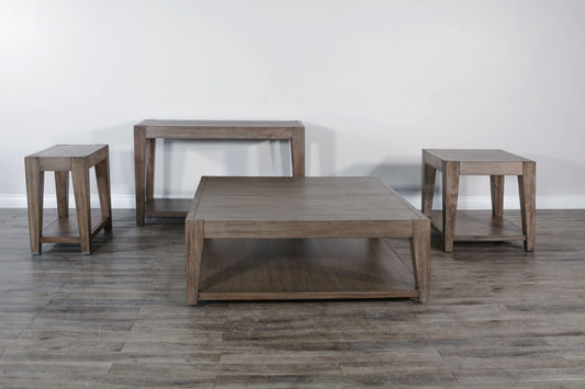 Doe Valley - Mahogany Wood Coffee Table - Taupe Brown
