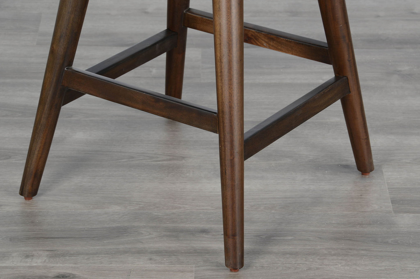 Americana - 24"H Stool With Saddle Seat - Dark Brown