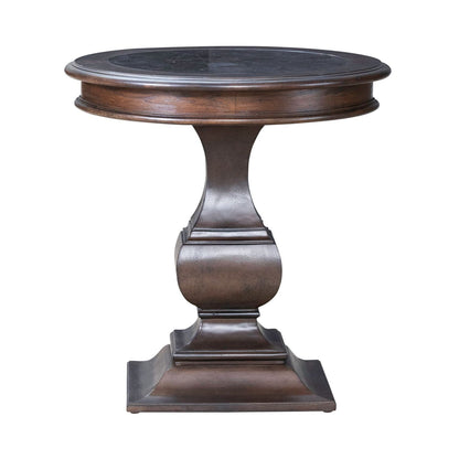 Providence Park - Round End Table - Chateau Brown