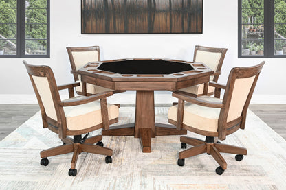 Doe Valley - Reversible Game And Dining Poker Table - Buckskin
