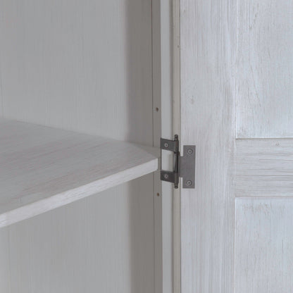 River Place - Armoire - Riverstone White & Tobacco