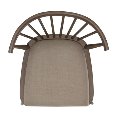 Americana Farmhouse - Upholstered Seat Windsor Chair - Dusty Taupe