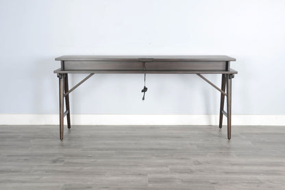 Americana - Console Table With USB Power Pack - Dark Brown