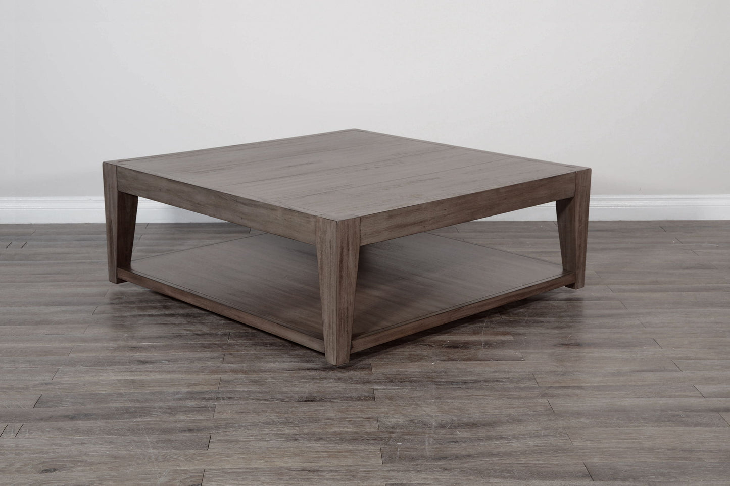 Doe Valley - Mahogany Wood Coffee Table With Casters