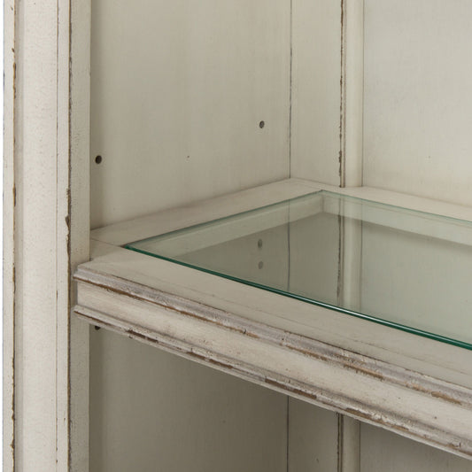 Magnolia Manor - Credenza Hutch - Antique White