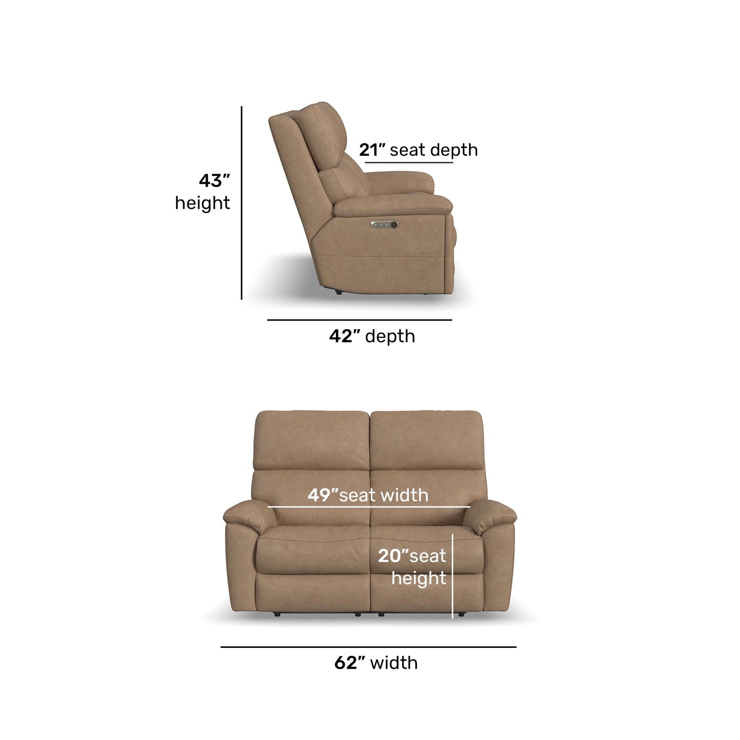 Porter - Power Reclining Loveseat With Power Headrest & Lumbar