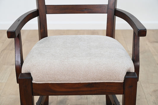 Tuscany - Arm Chair, Cushion Seat (Set of 2) - Vintage Mocha