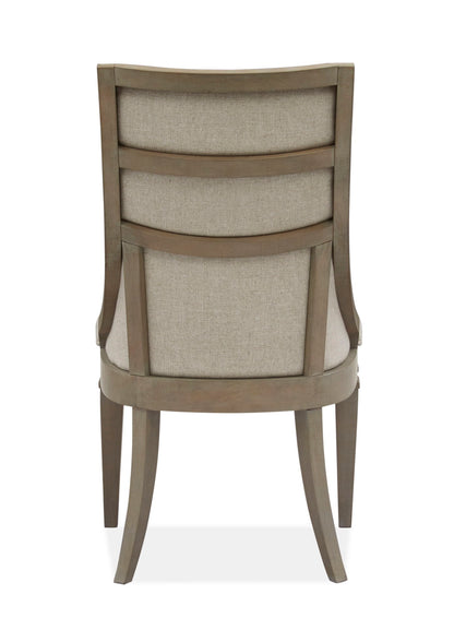 Lancaster - Dining Arm Chair With Upholstered Seat & Back (Set of 2) - Dovetail Gray